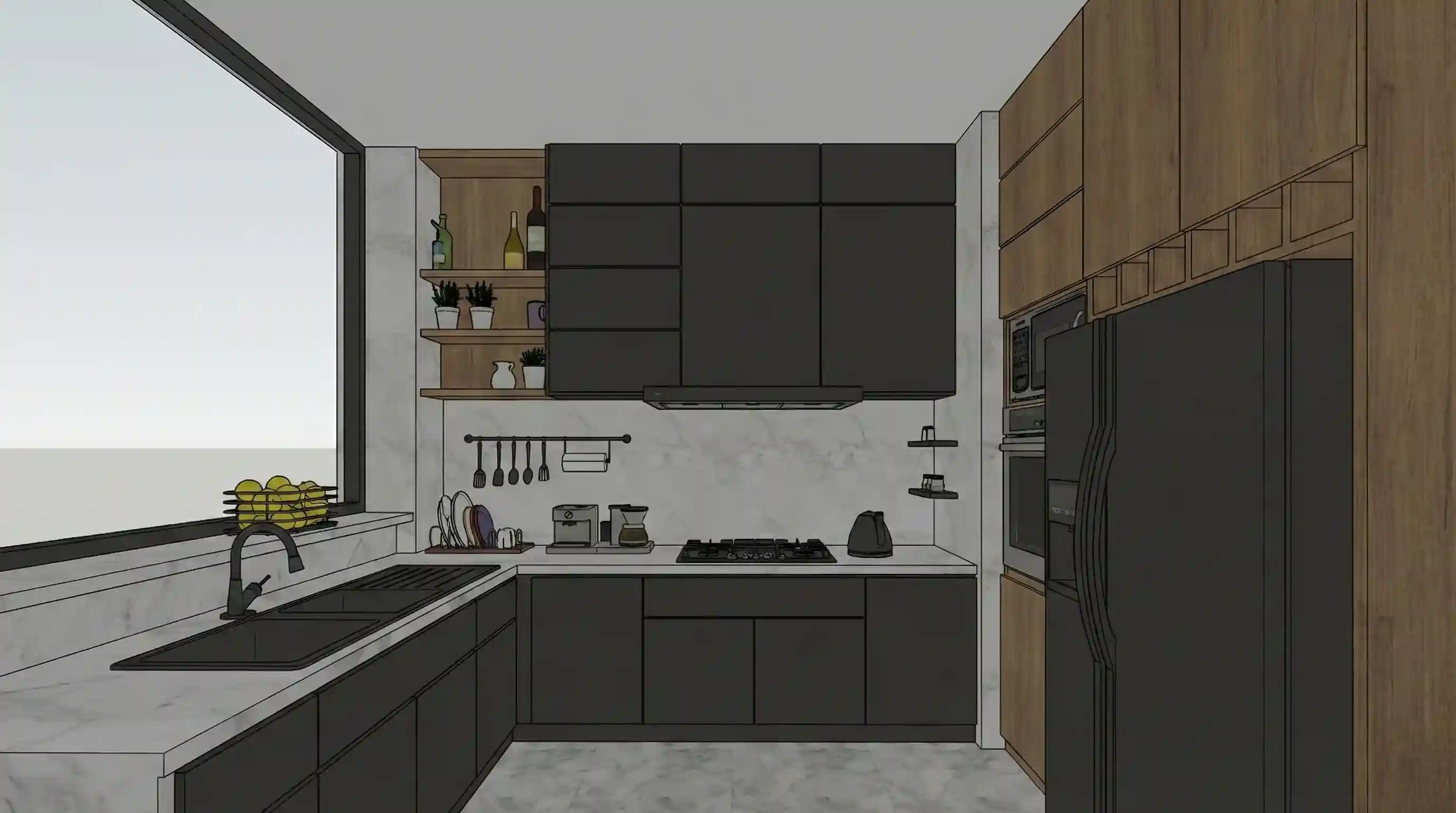 Cansado de esperar render do V-Ray? — Antes